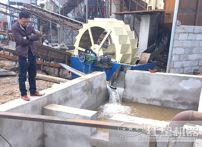 輪斗洗砂機現場圖 輪斗洗砂機現場圖