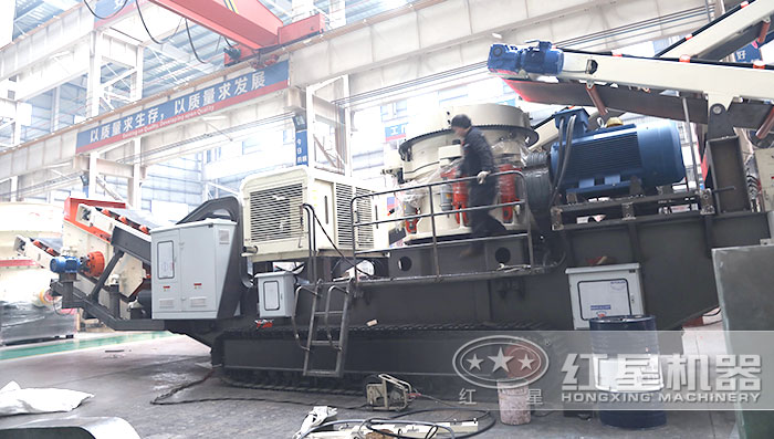 搭在圓錐破碎機(jī)