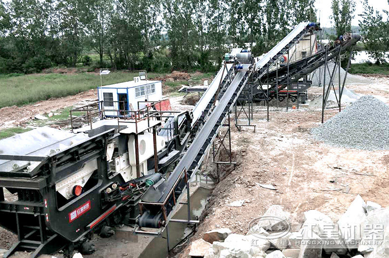 輪胎式移動石頭破碎機 輪胎式移動石頭破碎機