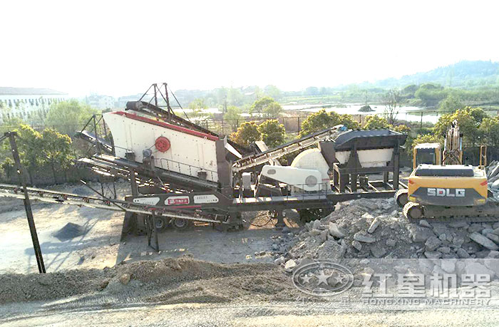 輪胎移動破碎機