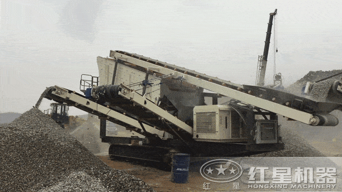 移動式青石破石子機