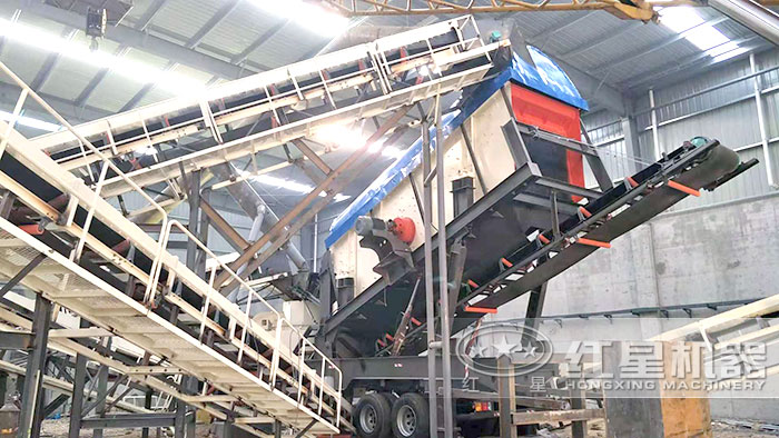 移動大型碎砂機濟源用戶現場 移動大型碎砂機濟源用戶現場