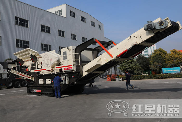 紅星履帶式移動破碎站