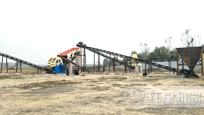 固定式作業的全套機制砂生產線