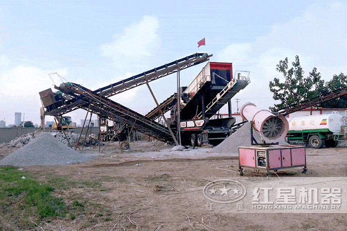 移動式1214反擊破作業(yè)現(xiàn)場