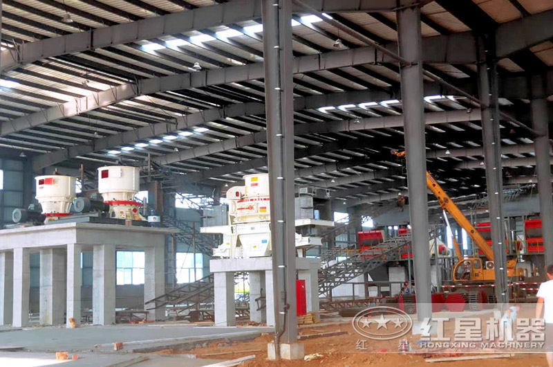 制砂生產(chǎn)線安裝現(xiàn)場