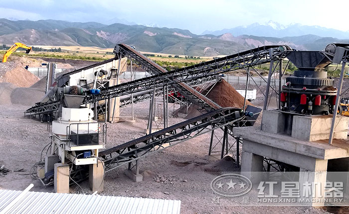 吉爾吉斯坦用戶制砂現場 吉爾吉斯坦用戶制砂現場