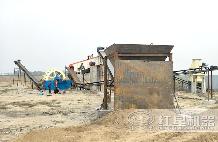 室外制沙洗沙現場 室外制沙洗沙現場