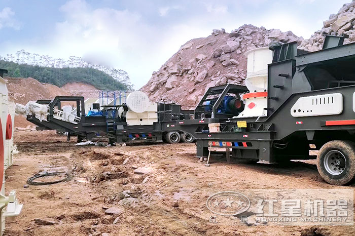 搭載單杠圓錐破碎機的移動破碎機 搭載單杠圓錐破碎機的移動破碎機