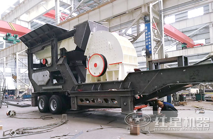 大型移動沙石粉碎機車間 大型移動沙石粉碎機車間