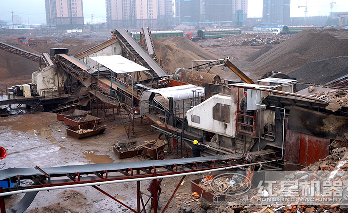 建筑垃圾處理現(xiàn)場 建筑垃圾處理現(xiàn)場