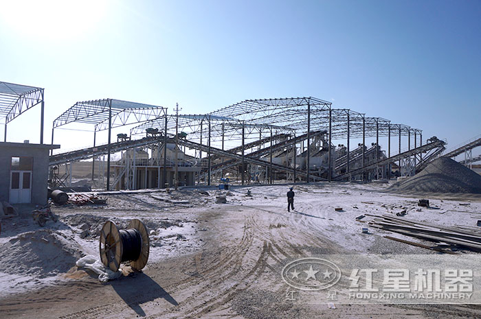 大規(guī)模石頭加工成石子廠