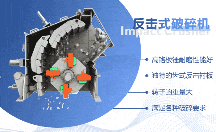 河卵石反擊式破碎機(jī)工作原理 河卵石反擊式破碎機(jī)工作原理