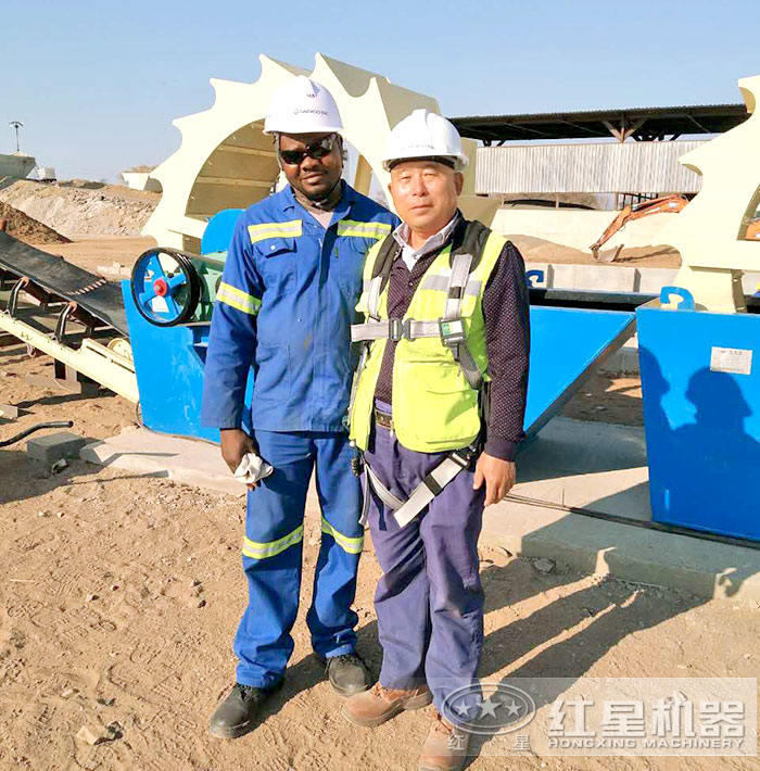 紅星水洗砂設備售后現場 紅星水洗砂設備售后現場