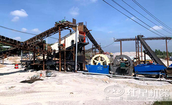 移動小型制砂機——油電兩用 移動小型制砂機——油電兩用