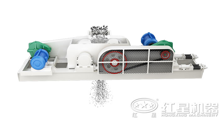 對輥式破碎機處理物料展示 對輥式破碎機處理物料展示