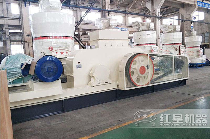 對輥破：可處理含水份的物料不堵塞