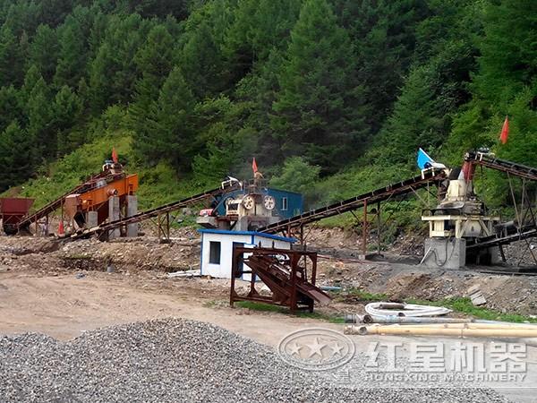 機制砂生產(chǎn)線現(xiàn)場