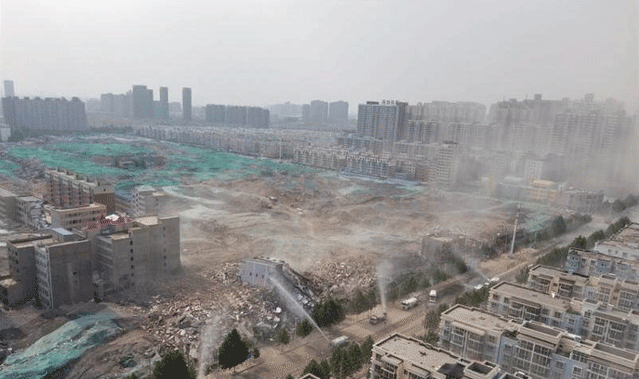 鄭州城中村拆除現(xiàn)場(chǎng)