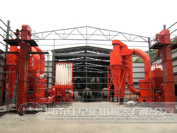 白云石磨粉生產線應用現場