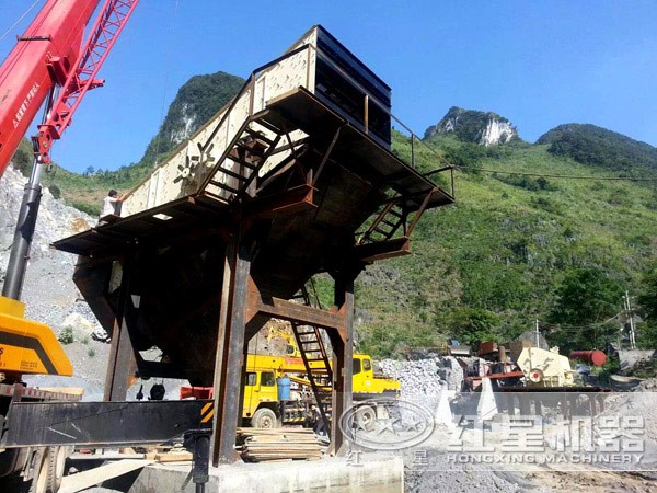 新型制砂機現場