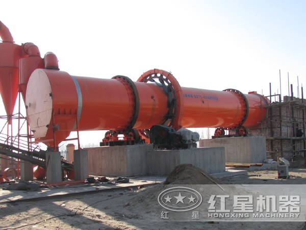 白云石烘干機客戶現場