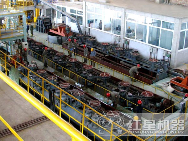 金礦浮選生產線現場